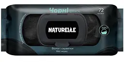 Вологі серветки універсальні Naturelle Classic Fresh&Mint 72 шт. Вологі серветки чорного кольору