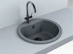 Кухонна мийка Fancy Marble Texas 101050013, Сірий