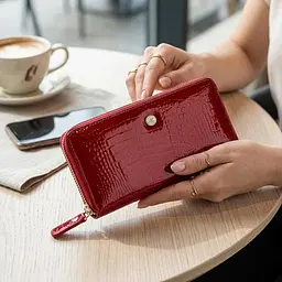 Гаманець жіночий ST Leather 18436 (S7001A) місткий червоний - мініатюра 2