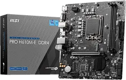 Материнська плата MSI H610M-E Pro DDR4 LGA 1700 (PRO H610M-E DDR4) Б/В