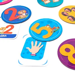 Цифри, лічба Vladi Toys на магнітах для найменших, укр. мова (VT2911-09) - мініатюра 3