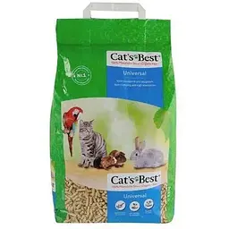 Наповнювач Cat’s Best Universal для домашніх тварин деревний 10 л/5.5 кг