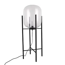 Торшер Levistella 909XLL05F BK+CL — чорний, прозоре скло