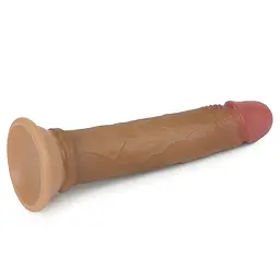 Фалоімітатор LoveToy Nature Cock 18.5 см тілесний - мініатюра 6