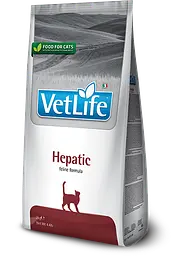 Сухий корм для котів Farmina Vet Life Hepatic дієт. харчування, при хронічній печінковій недостатності, 2 кг