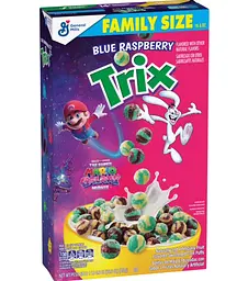 Сухий сніданок General Mills Trix The Super Mario Galaxy Blue Raspberry 470г