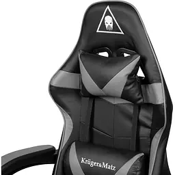 Крісло геймерське Kruger&Matz GX-150 з підставкою для ніг Black/Grey - мініатюра 7