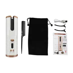 Бездротова плойка для завивки волосся UKC Hair Curler 5200мАч Білий - мініатюра 6