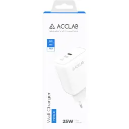Зарядний пристрій ACCLAB AL-TC125 1хType-C 5В/3A/25W QC/PD3.0 (1283126538841) - мініатюра 2