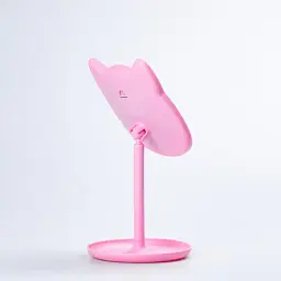 Дзеркало косметичне Salon Professional настільне у формі котика з LED підсвіткою 40 діодів - мініатюра 3