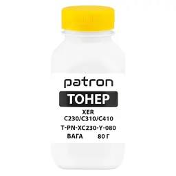 Тонер XER C230/C310/C410, 80 г, Yellow Patron (PN-XC230-Y-080)