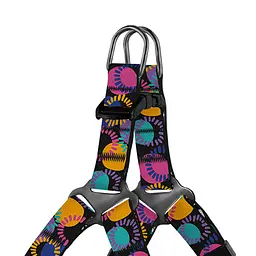 Шлея для собак дрібних порід BronzeDog Urban Art Диско XXS 24-30 см - мініатюра 2