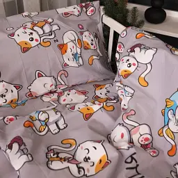 Простирадло MirSon Kids Time 17-0690 Моя ти киця Бязь 110х160 см (2200010403633) - мініатюра 5