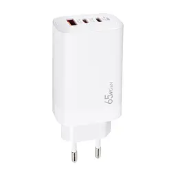 Зарядное устройство для XoKo 2xUSB-C PD65W + 1xUSB QC3.0 GaN white (XK-QC-630) - миниатюра 5