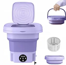Портативна складна 6,5 літрова міні-пральна машина 643 • Folding Washing Machine пральна машина - мініатюра 2