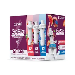 Набір картриджів для напоїв Cirkul GoSip Flavor Cartridge Синя малина, Чорна вишня, Полуниця та кавун 6 шт - мініатюра 2