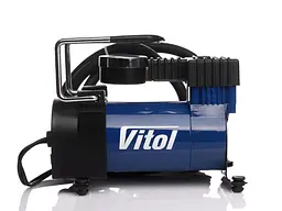 Автомобільний компресор Vitol 100psi 12Amp 35л R13-15 прикурювач (K-20) - мініатюра 2