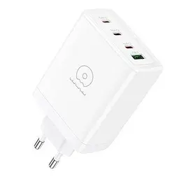 Зарядний пристрій адаптер блочок WUW-C158 1 USB 3 Type-C PD 100W для зарядки чотирьох пристроїв одночасно