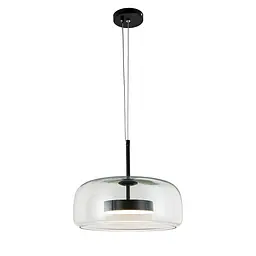 Світильник підвісний LED Levistella 909XL158-1 led (330) BK+CL, 9W, 1400мм, чорний + прозорий, три режими світла, для вітальні - мініатюра 2