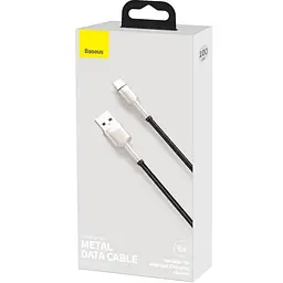 Кабель Baseus Cafule Metal Cable USB to Type-C 40W 4A 1m CATJK-A01 Black - мініатюра 2