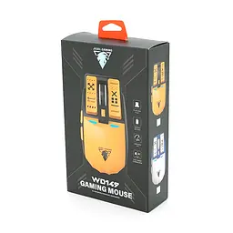 Миша бездротова JEDEL WD149, 1200/2400/3200DPI, 2.4 GHz+Bluetooth 5.0, 3.7V 500mAh, Type-C заряджання. 112x60x40 мм. White/Blue - мініатюра 2