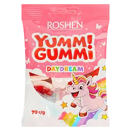 Цукерки желейні Roshen Yummi Gummi Daydream 70 г