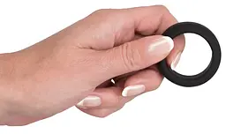 Ерекційне кільце Black Velvets Cock Ring 3.2 см чорний - мініатюра 6