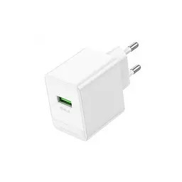 Сітчасте зарядне пристрій BOROFONE BAS12A Erudite single port 18W/QC3.0/1USB білий - мініатюра 5