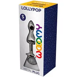Металева анальна пробка Wooomy Lollypop Double Ball Metal Plug S - мініатюра 3