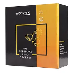 Набір трубчастих еспандерів Cornix 5 шт 4.5-13.6 кг XR-0255 - мініатюра 7