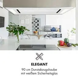 Витяжка Klarstein Remy 90 см 619 м³/год стельова (10032864) - мініатюра 7
