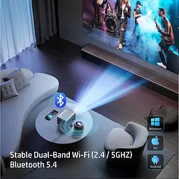 HP Проєктор HP MC475 FHD, 200 lm, LED, 0.8, WiFi, Smart - мініатюра 8