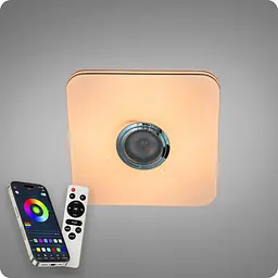 Люстра світлодіодна 517 Dlight RGB з пультом і колонкою 45Вт Білий (02173) - мініатюра 7
