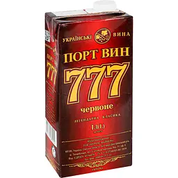 Вино Порт Вин 777 червоне напівсолодке 1 л - мініатюра 3
