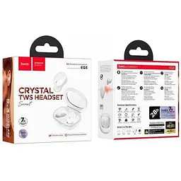 Навушники Hoco Smart True Wireless BT Headset EQ3 білі 7 годин 6931474798565 - мініатюра 4