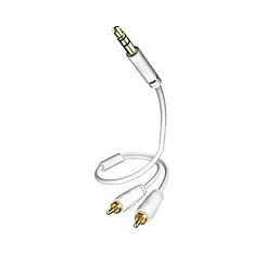 Интерфейсный кабель Mini Jack—2хRCA Inakustik Star white 1,5m - мініатюра 2
