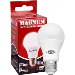 Лампочка Magnum BL 60 10 Вт 4100K 220В E27 (90011744/90020570) - мініатюра 2