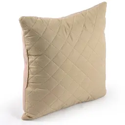 Двостороння декоративна подушка Руно Velour Apricot ромб 40х40 см - мініатюра 2