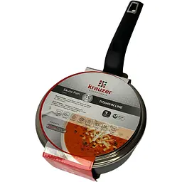 Ківш кований Krauzer Titanium Line, з кришкою, 16 см, 1,2 л (78107) - мініатюра 4