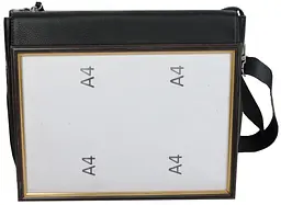 Чоловічі шкіряні сумки месенджер Dor. Flinger 0130HJ001 Чорна - мініатюра 5