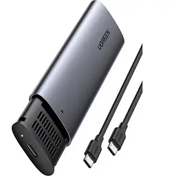 Зовнішня кишеня для ССД накопичувачів Ugreen CM400 PCIe NVMe M.2 SSD to USB 3.1 (10902) - мініатюра 2