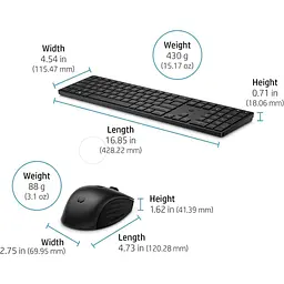 Комплект HP 650 Wireless UA Black (4R013AA) - мініатюра 2