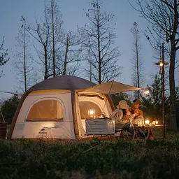 Намет тримісний надувний для кемпінгу Naturehike (CNH23ZP12002) бежевий - мініатюра 8