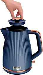 Електрочайник Tefal Loft, 1,7 л, пластик, Strix, синій - мініатюра 3