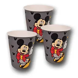 Стакан одноразовий для гарячих напоїв з малюнком об'єм 400 мл "MICKEY MOUSE" 50 шт/уп. - мініатюра 2