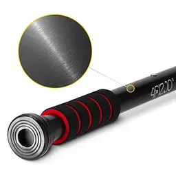 Турнік розсувний 4FIZJO Basic 61.5-100 см Black/Red (P-5905973402712) - мініатюра 3