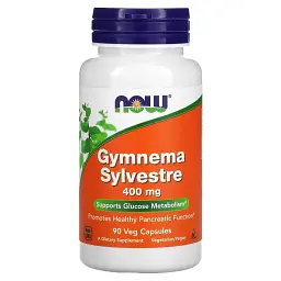 Трави Now Foods Джимнема сильвестра, 400 мг, Gymnema Sylvestre, 90 вегетаріанських капсул (NOW-04707)