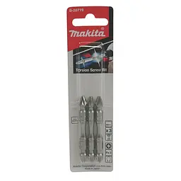 Біта торсіонна двостороння PZ2 65 мм Makita Impact B-20719 (3 шт)