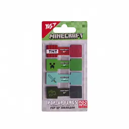 Закладки Pop-up Yes "Minecraft" пластик 80 шт. (170441)