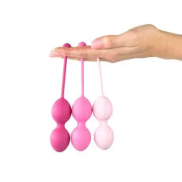 Вагінальні кульки FeelzToys FemmeFit Advanced, 3 шт., рожевий - мініатюра 2